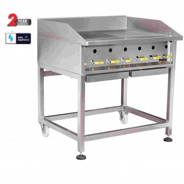 GRILLER – FLOOR STANDING – GAS HALF FLAT/HALF RIBBED