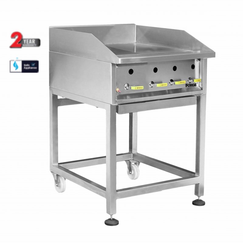 HEAVY DUTY SOLID TOP GRILLER – GAS – 600MM