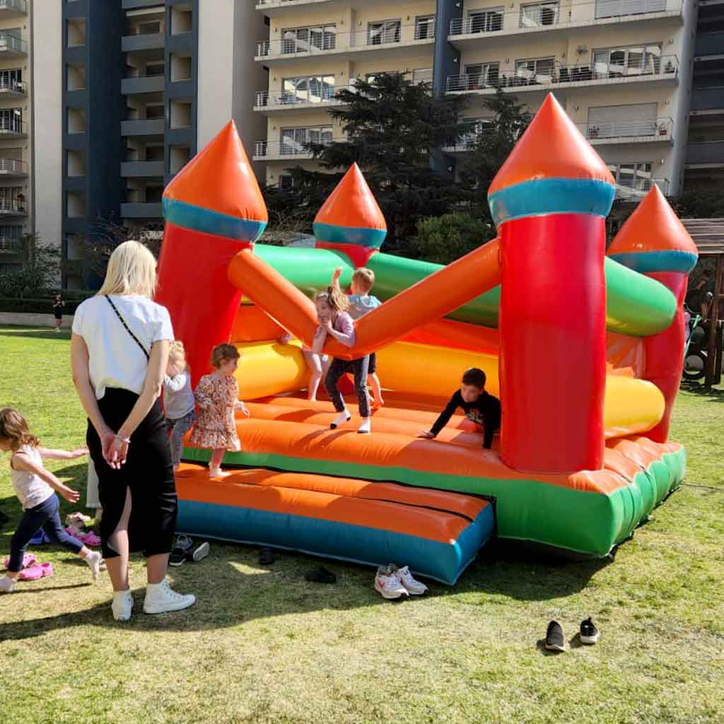 Jumping Castle On the Lawn