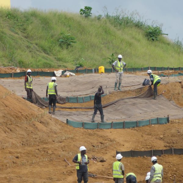 Silt Fences -5- Nkok Site-Dec2012