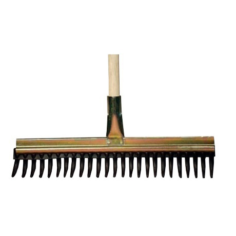 Rubber Leaf Rake Complete   Light Duty
