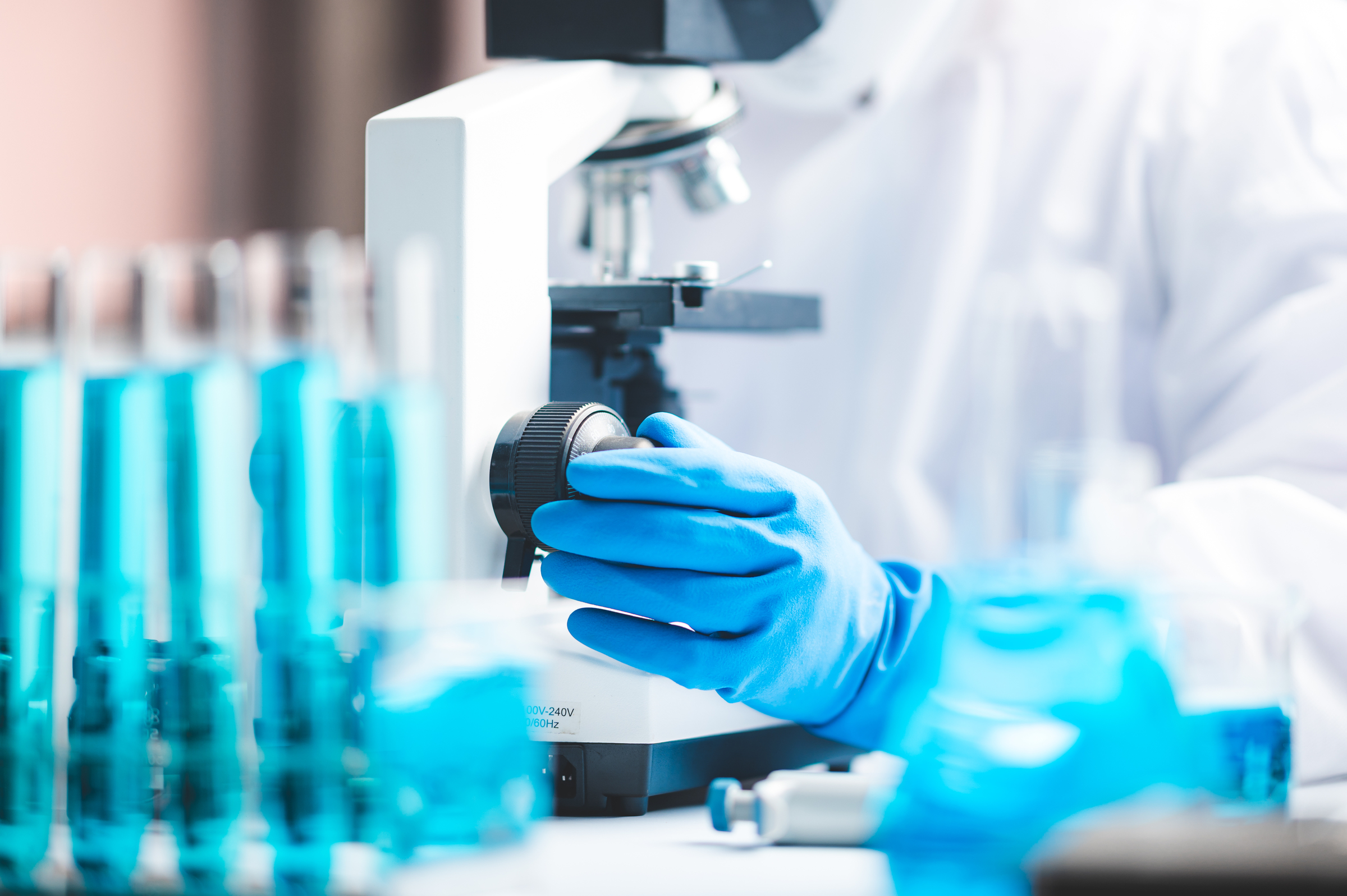 Health care researchers working in life science laboratory, medical science technology research work for test a vaccine, coronavirus covid-19 vaccine protection cure treatment