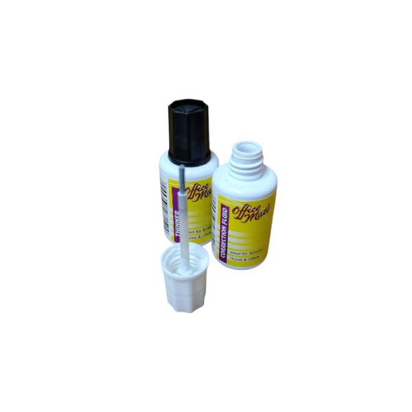 NO  S20   20 Set Correction Fluid ( Brush) & Thinners   Office Mate Blue