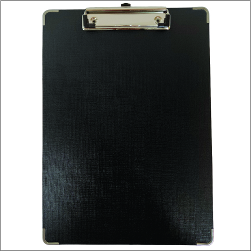 US 0881 Plastic Opaque Clip Board Black Only