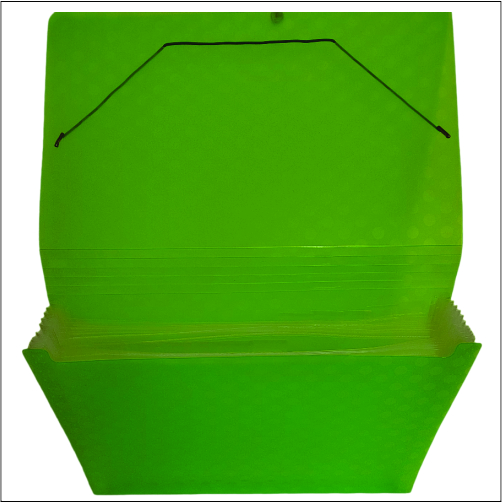 US0805F Expanding File   Office Mate Green / Blue / Grey / Orange