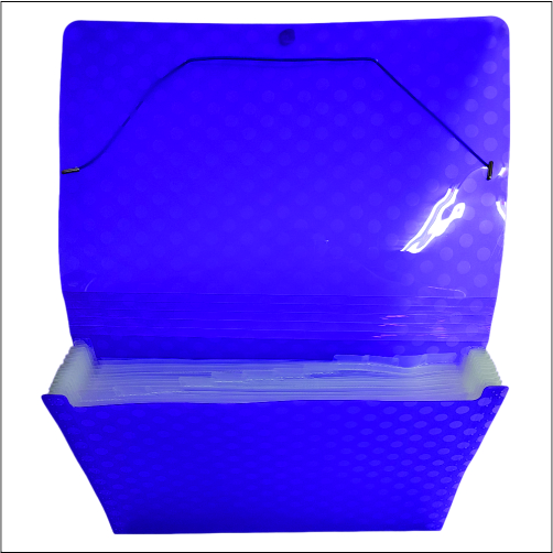 US   805 A4 Trans A4 Expanding File   Office Mate Blue / Grey
