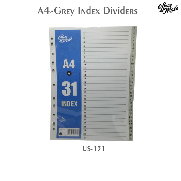 A4 Grey Index Divider