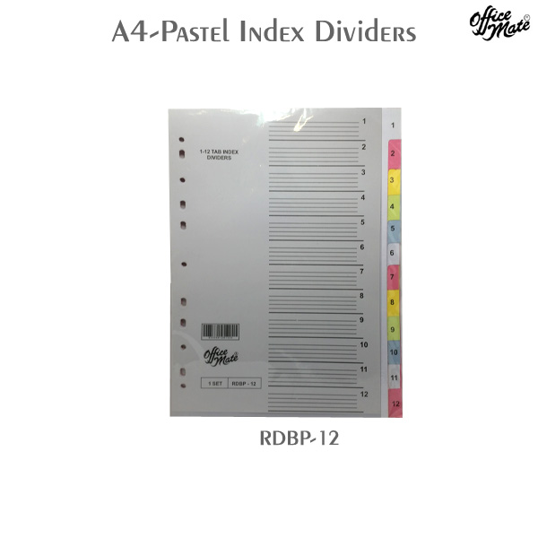 12 TB / PRB 12 Tab Printed 1 12 Office Mate