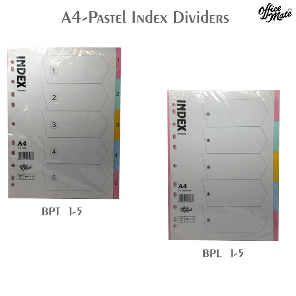 5 TB /PLB 5 Tab Plain Office Mate