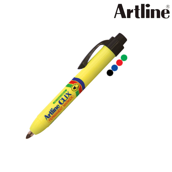 EK 73 Artline Marker 3 Colours Red / Blue / Green Pump Action