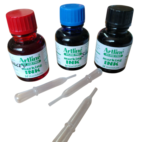 ESK 20 Artline Ink Permanent 20 ml Black  / Blue / Red / Green