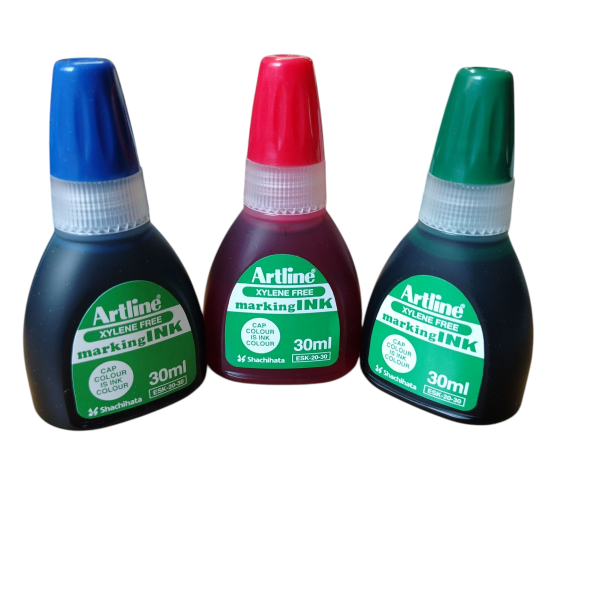 ESK 30 Artline Ink Permanent 30 ml Black  / Blue / Red / Green