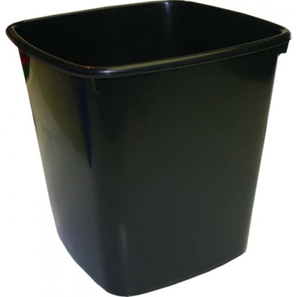 Waste Bin Square Plastic 20 Litre Black only