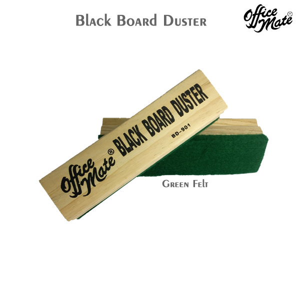 OFFICE MATE  BD901 Black Board Dusters   Green Felt