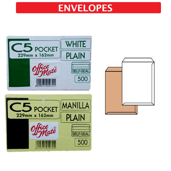 Pocket   C 5 White Self   Seal 90 g