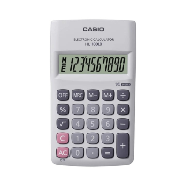 HL 815L WE 8 Dig, Large Disp, % , + SQ Root Function(1 x AA) Black / White