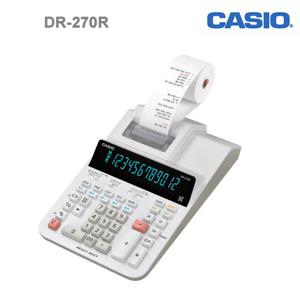 DR 270R Casio 12 Digit Printer Calculator H/D Cost / Sell / Marg