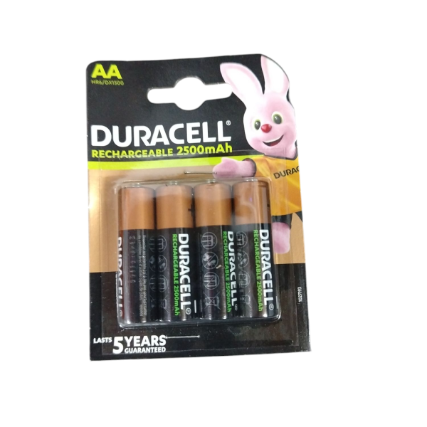 Duracell Rechargeable Batteries 2500mAH