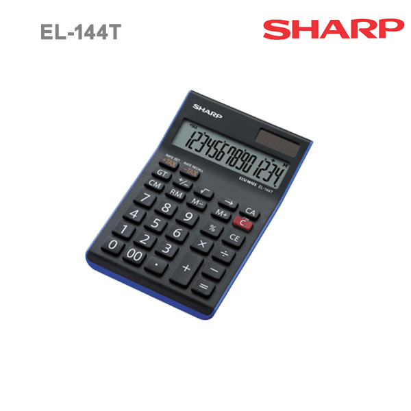 EL 144T Sharp 14 Digit Twin Power Tax, Roll Over, GT Function 14D