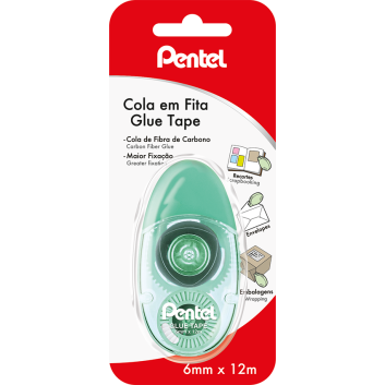 ERTP 126 PENTEL GLUE TAPE GREEN 6mm X 12M