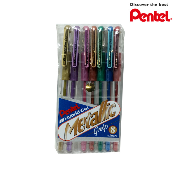 Pentel K118M8 Hybrid Metallic Grip