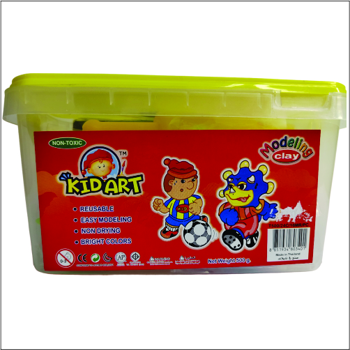 T 500 / 24C / 16MR / PC 24 Colours Modelling Clay with 16 Moulds