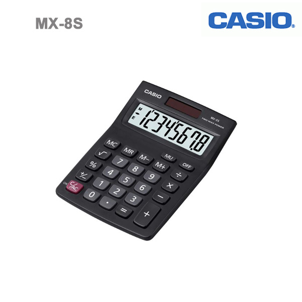 Mx 8S Casio 8 Dig L/Disp Twin Power + MU