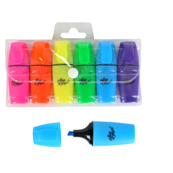 Wallet Office Mate Mini Highlighter Set of  6