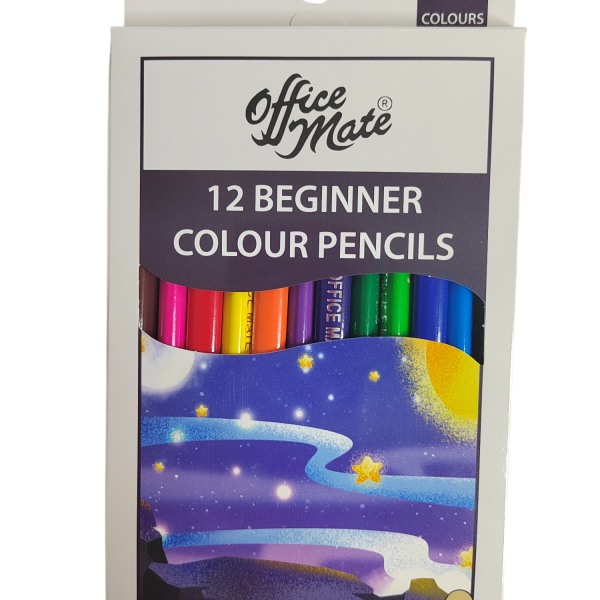 Office Mate Triangular Beginner Pencil Colours