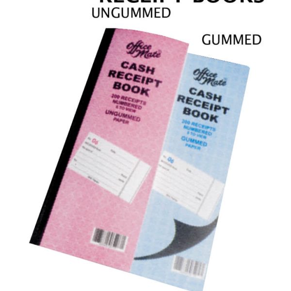 Long Receipt Book 5 to View Un Gummed