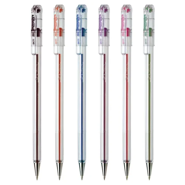 BK 77 SUPERB PENTEL SUPERB RED / BLU / BLK / PURP / PINK