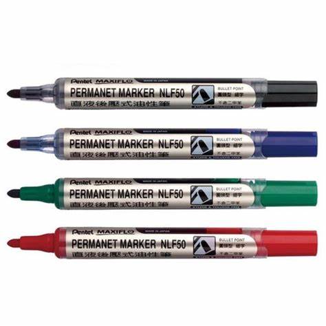 NLF   50 PENTEL MAXIFLO PERMANENT MARKER  BULLET