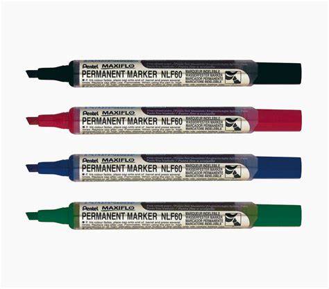 NLF 60 PENTEL MAXIFLO PERMANENT MARKER CHISEL