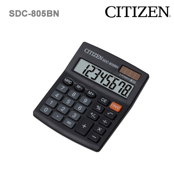 SDC   805 BN Citizen 8 Digit Tax Dual Power