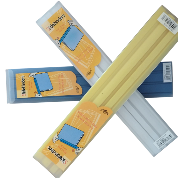 10 mm 29710B BINDER STRIPS RD / BL / BK / WH IN HARD PP BOX