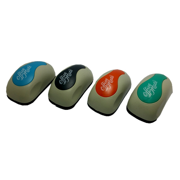 ER 1252 Office Mate White Board Eraser Asst Col Mouse Shape Non Magnetic