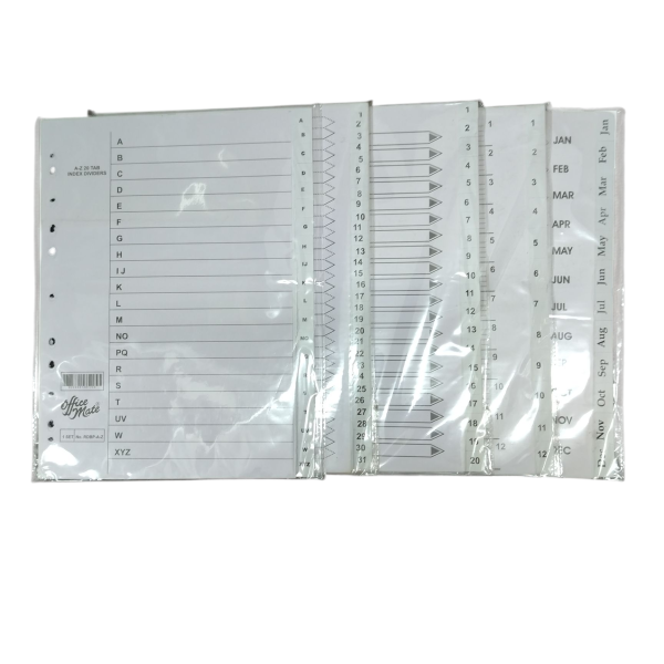 1 20 Tab Dividers