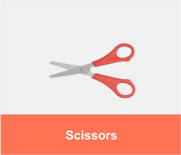 CLASSIC 8 8" SCISSORS   MATT FINISH CLASSIC RED / BLUE