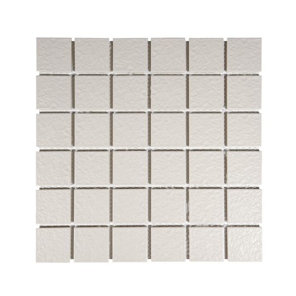 Porcelain Mosaic tiles Lace White