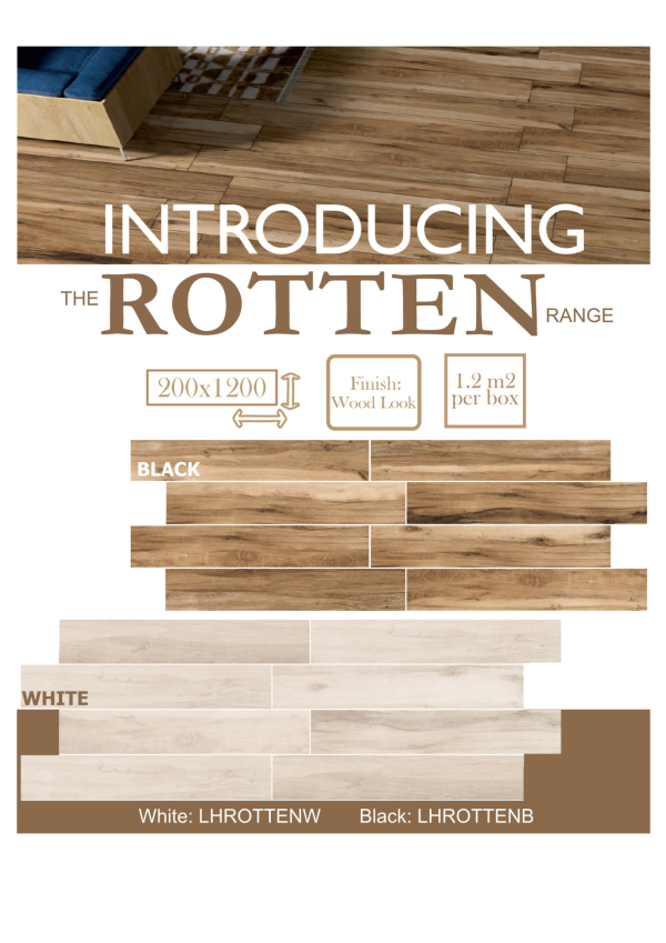 The Rotten Range of  Ceramic Tiles