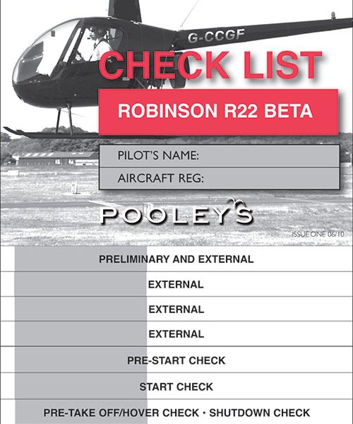 Pooley's Checklist R22 (NCL131)