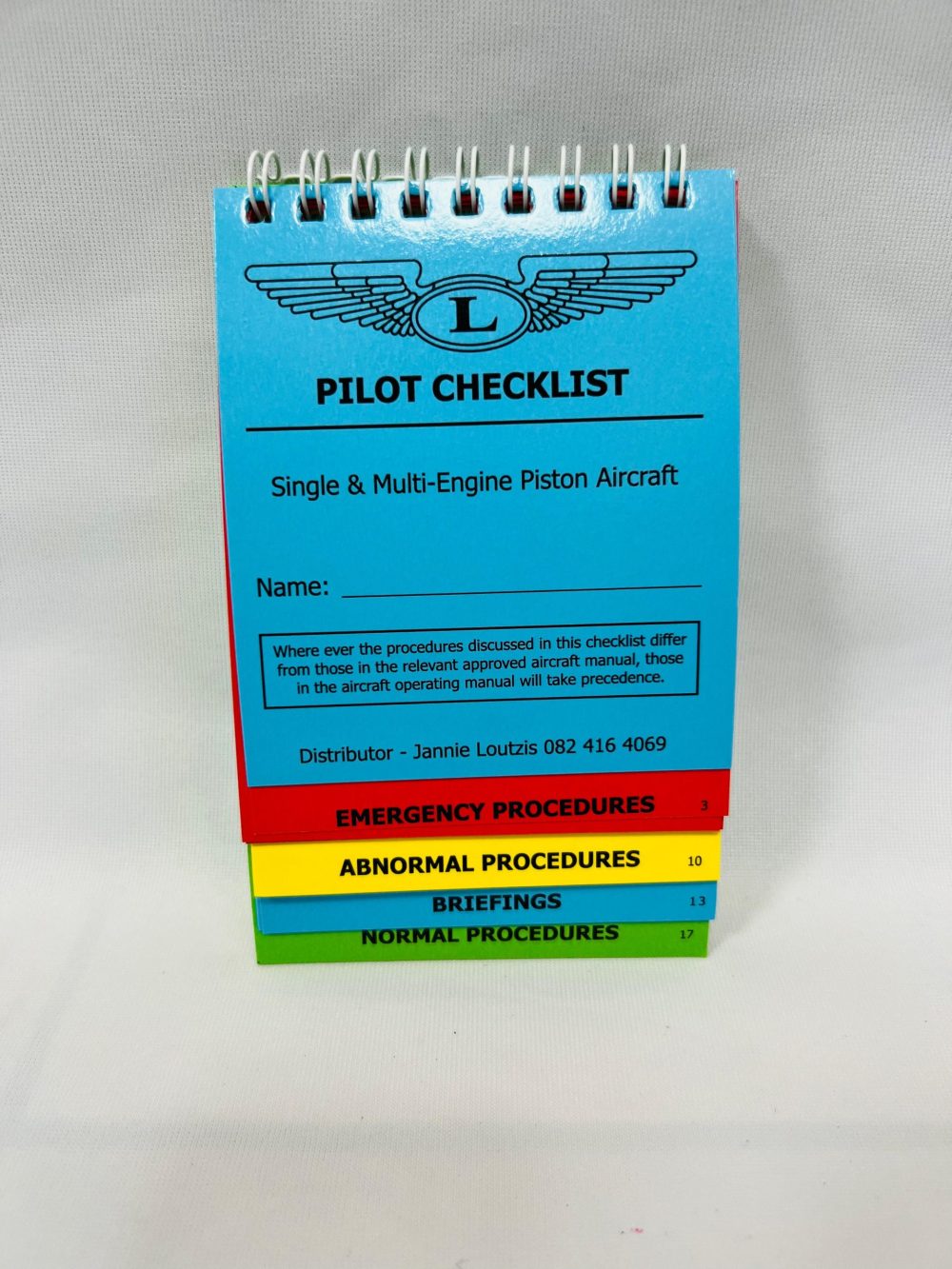 Checklist - Laminated *
