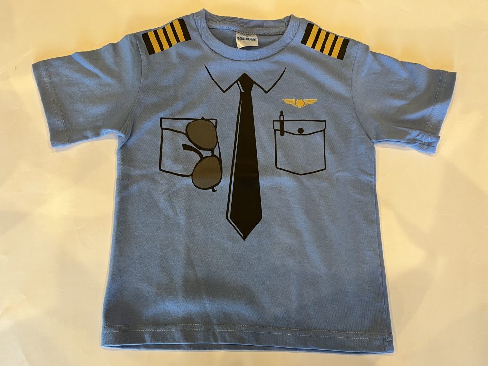 T-SHIRT PILOT UNIFORM BLUE 13-14YEARS