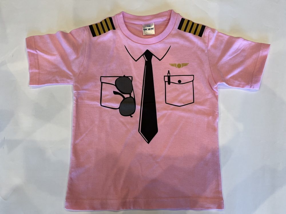 T-SHIRT PILOT UNIFORM PINK 11-12YEARS