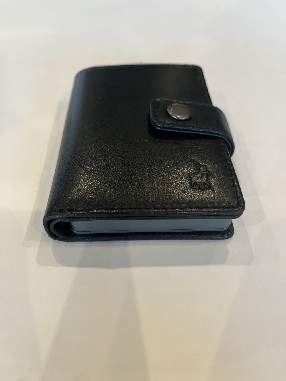 POLO LEATHER TAB FOLDER BLACK