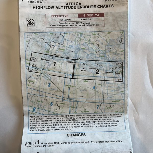 ENROUTE JEPPESEN CHART 1/2